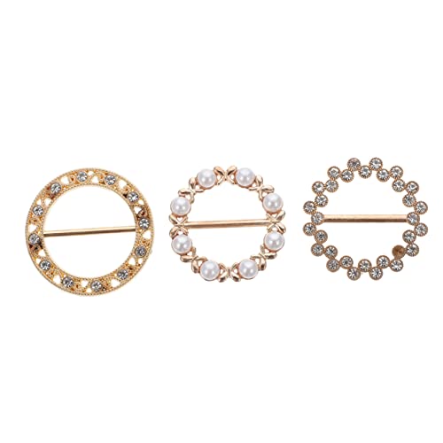 COSMEVIVI 3Stücke Schalclip mit Strass Verstellbare Schalspange für Damen Eleganter Schalverschluss für Verschiedene Outfits Dekorieren von Kleidung und Accessoires von COSMEVIVI