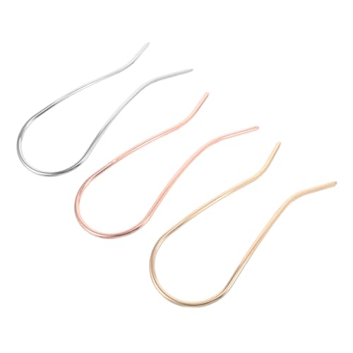 COSMEVIVI 3stücke Haarkämme Aus Metall Für Hochsteckfrisuren Haarnadeln Aus Zinklegierung Mit Gewelltem Rand Haarschmuck Für Damen -clips Französische Haarnadeln Für Dickes Haar von COSMEVIVI