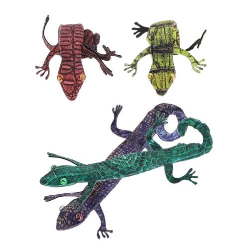 COSMEVIVI 4stücke Lizard Slap Armbänder Tierische Snap-armbänder Für Lustige Reptil-party- Robuste Und Sichere Handgelenkbänder Für Geburtstagsfeiern Und Anlässe von COSMEVIVI