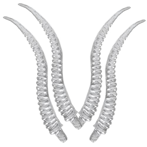 COSMEVIVI Schafhörner-Stirnband Tierhorn-Stirnband Schafhörner für Cosplay und Halloween Farbe: Silber von COSMEVIVI