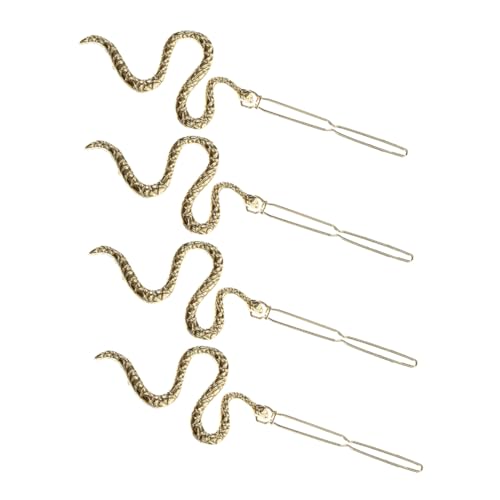 COSMEVIVI 4stücke S-förmige Schlangenhaarspangen Für Verschiedene Anlässe Rutschfeste Haarspangen Aus Legierung Dekorative Seitliche Haarspangen von COSMEVIVI