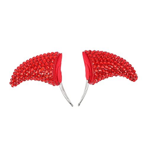 COSMEVIVI 4stücke Halloween-haarclips Teufelshörner Cosplay Kopfschmuck Für Halloween-partys Und Kostüme Einfache Handhabung Lustige Dekorationen Für Festliche Anlässe von COSMEVIVI