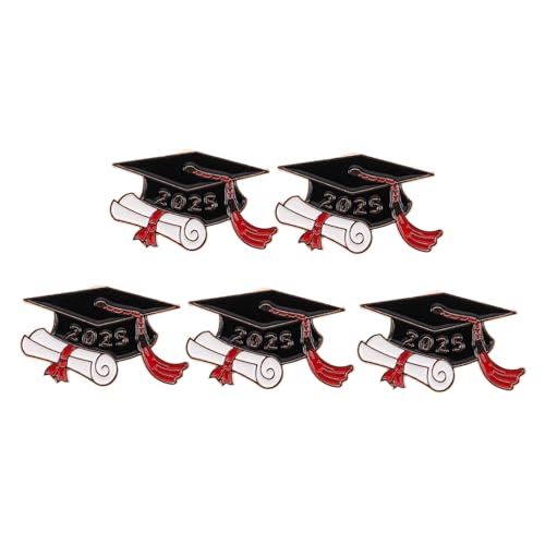 COSMEVIVI 5 Stück Abzeichen Form Eines Doktorhuts für Absolventen der Klassenstufe Hochschul Schulabschlüsse von COSMEVIVI