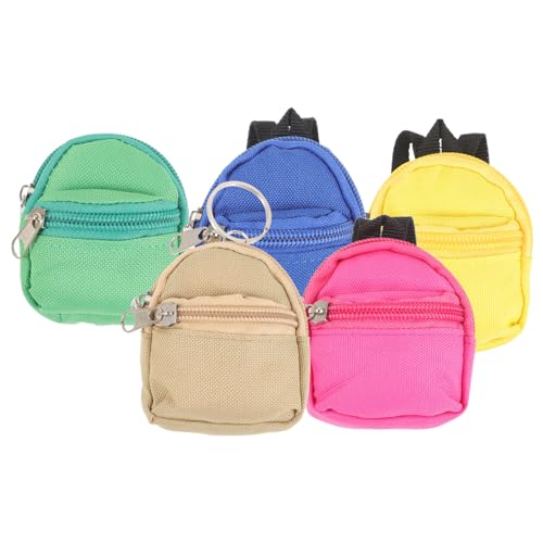 COSMEVIVI 1satz Mini Rucksack Geldbörse Schlüsselanhänger Kreative Mini Taschen Für Kleingeld Und Schlüssel Praktisches Accessoire Zufälligen Farben von COSMEVIVI