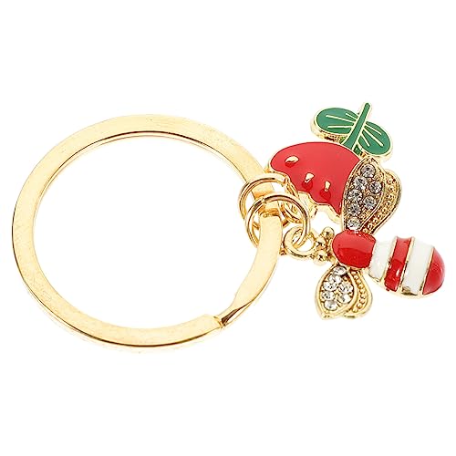 COSMEVIVI 5stücke Süße Bienen Schlüsselanhänger Leichte Taschen-Dekoration Und Schlüsselring Für Damen Adorable Blumen-Design Für Rucksäcke Und von COSMEVIVI