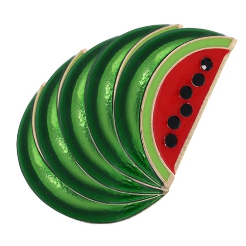 COSMEVIVI 5stücke Wassermelonen-anstecknadel Brosche Pin Für Damen Kleidung Schmuckaccessoires Cartoon Pullover Cardigan Clip Wassermelonen Kragenclip Schalnadel Abzeichen von COSMEVIVI