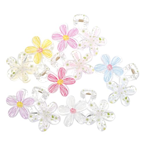 COSMEVIVI 6 Stück Blumen-haarklammern: Einzigartige Haarklammern Mit Blumenmuster, Haarschmuck Für Frauen Und Mädchen, Kreative Klammern, Partys Und Den Täglichen Gebrauch von COSMEVIVI