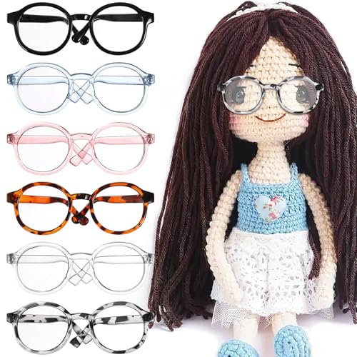 COSMEVIVI Kleiner Puppenbrillen 6 Stück Kleiner Sonnenbrillen für Puppen Puppen Anziehzubehör Bastelzubehör für Puppenhäuser für Baumwollpuppen und Plüschtiere COSMEVIVI Kleiner Puppenbrillen 6 Stück Kleiner Sonnenbrillen für Puppen Puppen Anziehzubehör Bastelzubehör für Puppenhäuser für Baumwollpuppen und Plüschtiere von COSMEVIVI