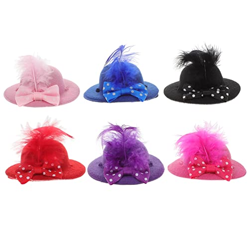 COSMEVIVI Miniatur-puppenkappen-dekorationsset 6-teilig Puppenkopfbedeckung Für Puppenprojekte von COSMEVIVI