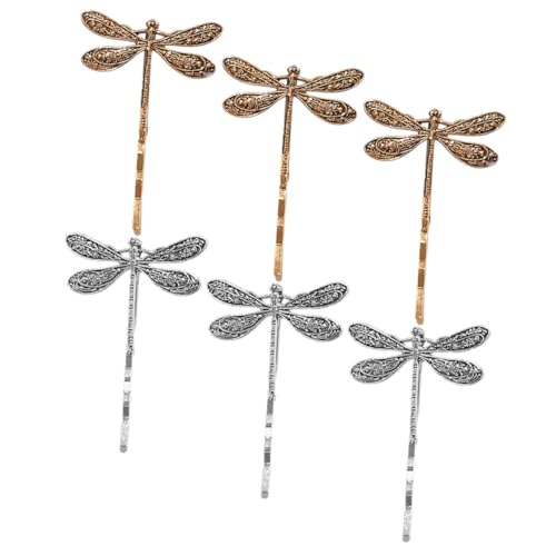 COSMEVIVI 6stücke Vintage Libellen Haarklammern Für Damen Dekorative Haarnadeln Im Retro-stil Für Partys Und Alltag Aus Stabilem Nicht Schädlich Für Haar Eleganter Haarschmuck Für Frauen von COSMEVIVI