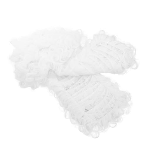 COSMEVIVI Richterperücke Aus Chemiefasern Perücke Für Cosplay Lange Weiße Perücke Für Männer Anwaltsperücke Für Kostümpartys von COSMEVIVI