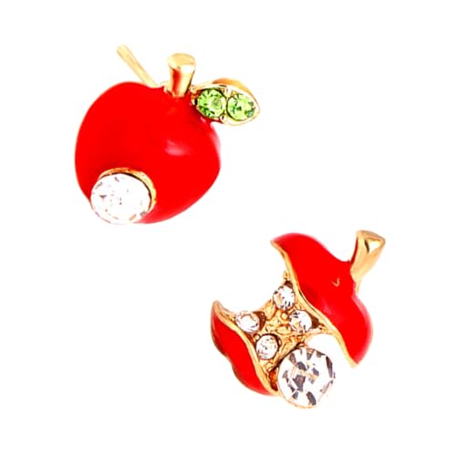 COSMEVIVI Apfel Ohrringe Damen Zirkonia Ohrstecker Modisch Elegant Schmuck für Frauen und Freundinnen von COSMEVIVI