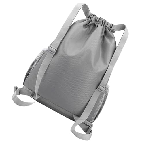 COSMEVIVI Sporttasche Damen Mit Schuhfach Fitness Herren Backpack Rucksack Freien Volleyball Swimming Tools Grey Function Drawstring Reise Bag Im Multi Training Fußball von COSMEVIVI