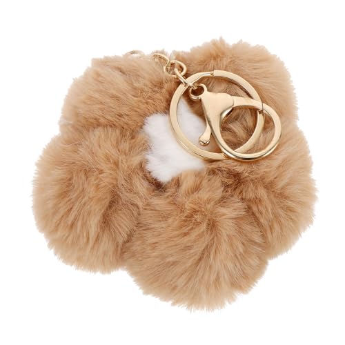 COSMEVIVI Blume Schlüsselanhänger Kunstpelz Kleiner Flauschiger Schlüsselanhänger Für Tasche Telefon Auto Schlüsselhalter von COSMEVIVI
