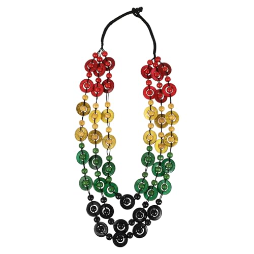 COSMEVIVI Bohemia Halskette Damen Handgestrickt Holzperlen Kokosnussschale Retro Strand Schmuck Charm für Frauen und Mädchen COSMEVIVI Bohemia Halskette Damen Handgestrickt Holzperlen Kokosnussschale Retro Strand Schmuck Charm für Frauen und Mädchen von COSMEVIVI