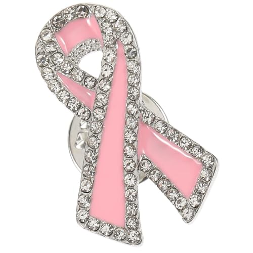 COSMEVIVI Breast Cancer Awareness Brosche mit Roten Strasssteinband Dekorative Anstecknadel für Kleidung Taschen Schals Symbol gegen Brustkrebs für Charity und Awareness Aktionen COSMEVIVI Breast Cancer Awareness Brosche mit Roten Strasssteinband Dekorative Anstecknadel für Kleidung Taschen Schals Symbol gegen Brustkrebs für Charity und Awareness Aktionen von COSMEVIVI