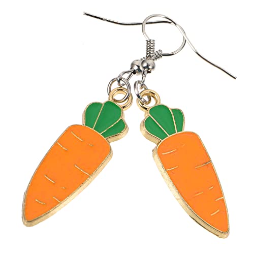 COSMEVIVI Carrot Ohrringe Damen Leicht und Sicher Modeschmuck Stecker Karotten Design Party Alltag Schmuck für Frauen und Mädchen von COSMEVIVI