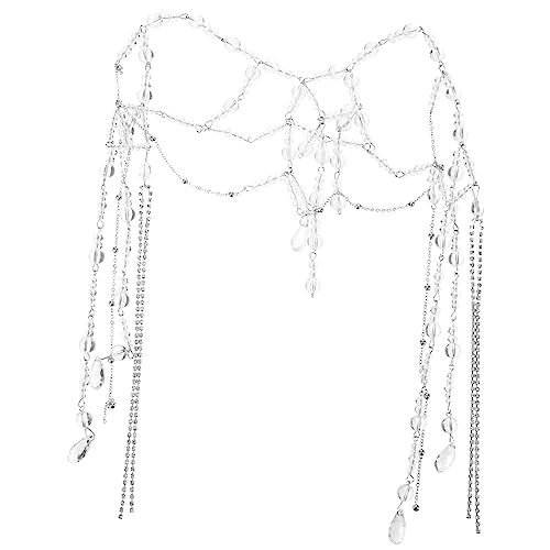 COSMEVIVI Kopfschmuck Kristall Kette Braut Stirnband Quaste Dekorative Schmuck für Hochzeit Party von COSMEVIVI