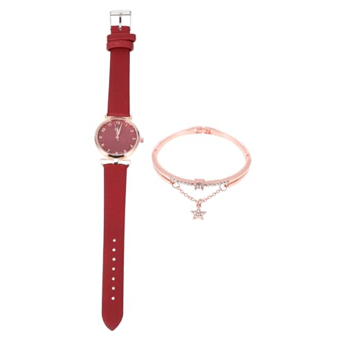 COSMEVIVI Damen Armbanduhr Set Analog Quarzuhr Damen Uhr Armband Set Quarzuhr Armband Glänzendes Uhr von COSMEVIVI