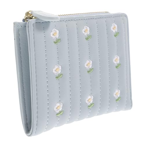 COSMEVIVI Damen Geldbörse Aus Pu Kleiner Münzbeutel Mit Reißverschluss Kartenetui Und Schlüsselanhänger Modische Geldbörse Für Alltag Und Reisen von COSMEVIVI