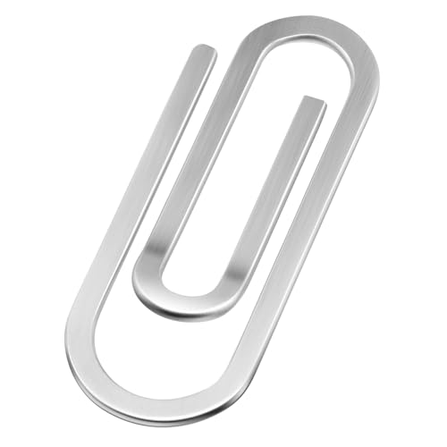 COSMEVIVI Edelstahl Geldklammer Geldscheinklammer für Herren und Damen Multifunktionaler Kartenhalter und Papierclip Schlanker Robuster Metall Money Clip Praktisches für Familie und Freunde von COSMEVIVI