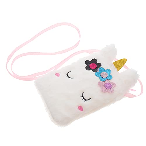 COSMEVIVI Plüsch Embroidered Schultertasche Für Mädchen Süße Cartoon Umhängetasche Für Mädchen Für Kindergarten Aufbewahrungstasche Für Kleinigkeiten von COSMEVIVI