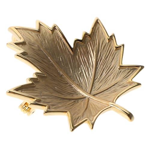 COSMEVIVI Elegante Ahornblatt Emaille Anstecknadel Herbstliche Schmuckbrosche für Mäntel Kleider Schals und Rucksäcke Vielseitiges Retro Accessoire für Damen von COSMEVIVI