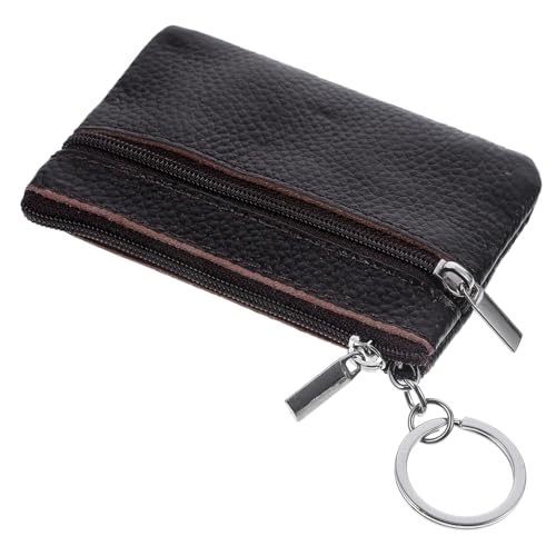 COSMEVIVI Kleinleder Geldbörse Für Damen Mini Münzbeutel Mit Schlüsselring Design Echtes Und Leicht Für Täglichen Gebrauch von COSMEVIVI