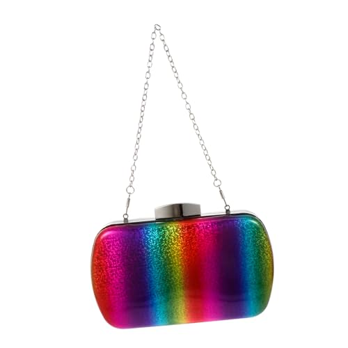 COSMEVIVI Gradient Farbverlauf Damen Clutch Tasche PU Material Abendtasche Banquet Bag mit Mittlerer Kapazität für Handy Make Up Schlüssel Vielseitige Handtasche für Hochzeit Party Cocktail von COSMEVIVI