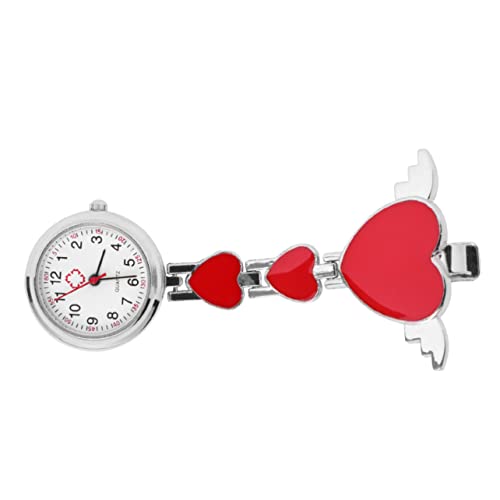 COSMEVIVI Hängende Uhr Für Krankenschwestern Kreatives Und Modisches Design Personalisierte Uhr Aus Langlebigen Materialien Dekorative Arzt-taschenuhr Rot von COSMEVIVI