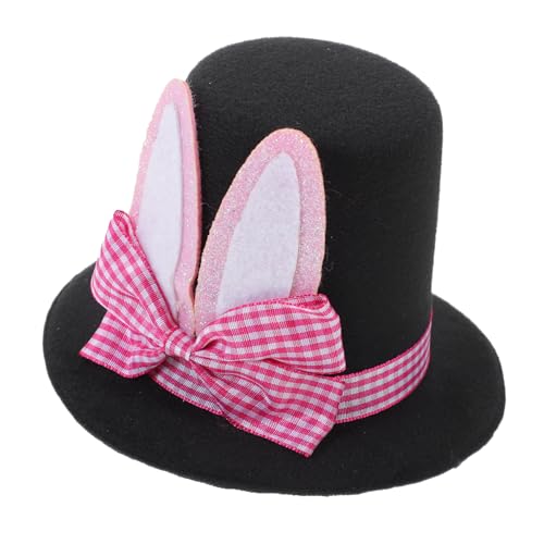 COSMEVIVI Osterfest Haarspange Mit Hasenohren Und Zylinderhut Süße Haarnadel Für Partys Und Feiertage Kreative Kopfbedeckung Für Damen Und Ergänzung Zu Kostümen von COSMEVIVI