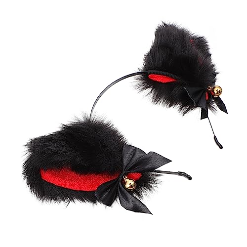 COSMEVIVI Katzenohren Haarreif Glocke Cosplay Accessoire Für Partys Festivals Und Kostümpartys Weich Und Bequem Für Mädchen Und Frauen von COSMEVIVI