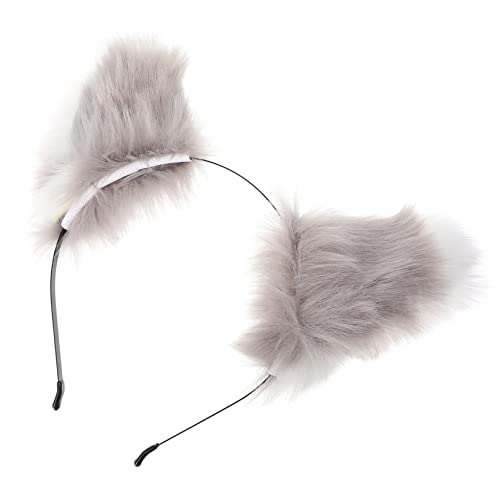 COSMEVIVI 1stück Cosplay Haarreif Mit Plüsch Katzen Und Fuchsohren Für Kostümpartys Halloween Und Besondere Anlässe Und Passend Für Damen Und Mädchen von COSMEVIVI