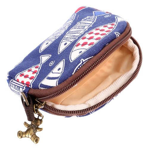 COSMEVIVI Japanischer Münzbeutel Kleine Geldbörse Für Damen Retro-geldbörse Im Japanischen Stil Mini-Brieftasche Mit Charmemuster Aufbewahrungstasche Für Kleingeld Und Schlüssel Modisches Ac von COSMEVIVI