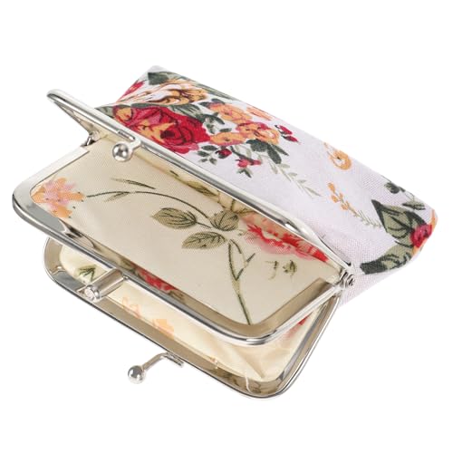 COSMEVIVI Vintage Damenbrieftasche Aus Canvas Mit Blumenmuster Großem Fassungsvermögen Für Münzen Karten Und Kleine Gegenstände Kompakt Und Tragbar Für Reisen Und Alltag von COSMEVIVI