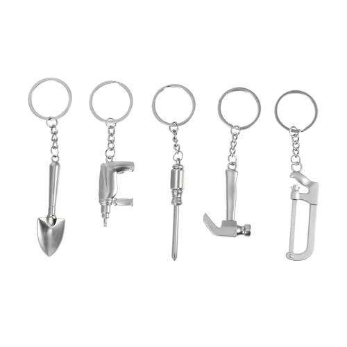 COSMEVIVI 5stücke Schlüsselanhänger Aus Werkzeug Design Taschen Schlüsselanhänger Dekorative Schlüsselbund Zubehör Für Schlüssel Rucksack von COSMEVIVI