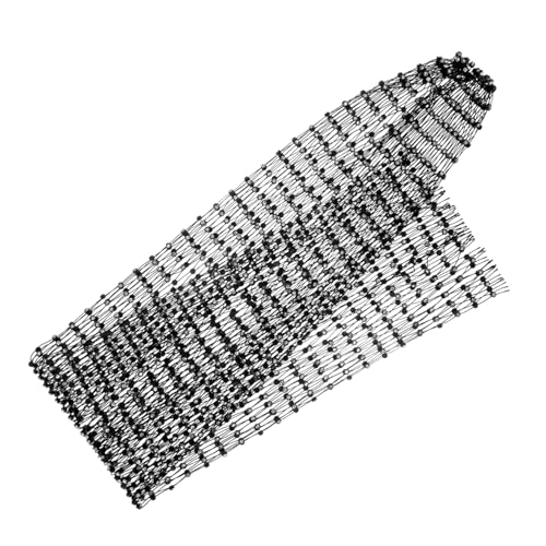 COSMEVIVI Netz-kopftuch Mit Strass Für Frauen Mesh Haar Schal Als Kopfbedeckung Strass-kopfstück Zum Alltags Tragen Kopftuch Für Damen Und Teenager von COSMEVIVI