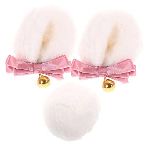 COSMEVIVI Niedliches Bärenohren Haarclip Set mit Bären Weiches Stoffmaterial Wiederverwendbar Bequeme Cosplay Kostüm Accessoires für Damen für Karneval und Festival von COSMEVIVI