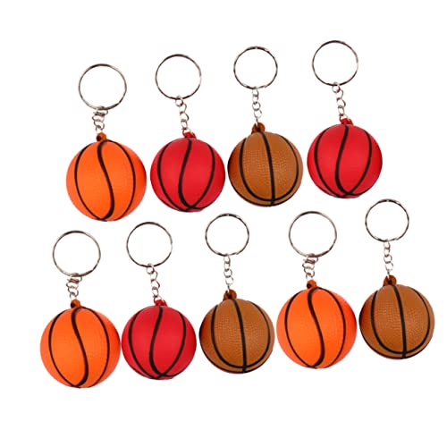 COSMEVIVI PU Basketball Schlüsselanhänger Set Kreative Niedliche Basketball Anhänger Gemischten Farben Perfekt Als Oder Für Basketball Fans von COSMEVIVI