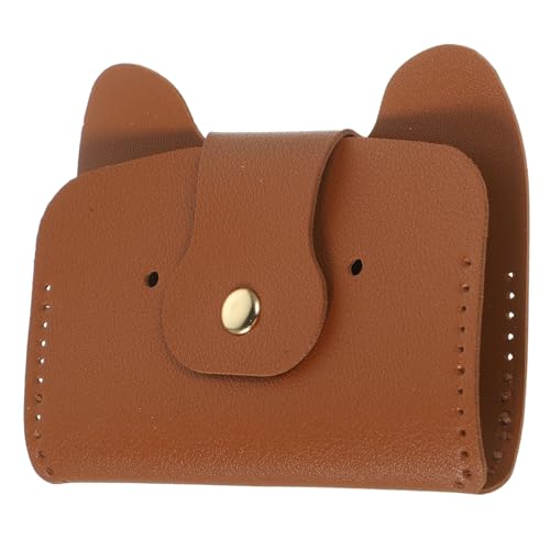 COSMEVIVI PU DIY Geldbörsen Cartoon Hund Münztasche Bastelset Handarbeit Material für Damen zum Nähen und Stricken Langlebig Kompakt Geeignet für Alltag und Geschenke von COSMEVIVI