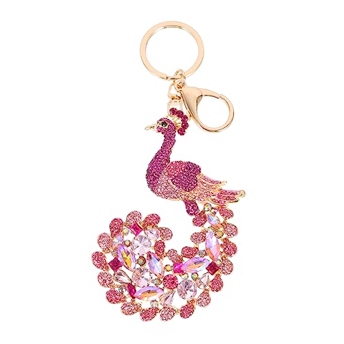 COSMEVIVI Pfau Schlüssel Bund Auto schlüssel Halter Zubehör zum Aufhängen des Rückspiegels kindergeschenke adventsgeschenke Kinder tierischer Schlüsselanhänger Hängendes in Pfauenform von COSMEVIVI