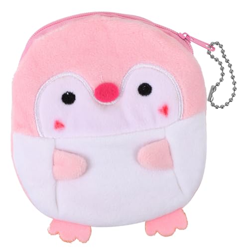 COSMEVIVI Münzgeldbörse Pinguin Kleines Portemonnaie Aus Plüsch Tragbare Geldbörse Für Junge Mädchen Und Erwachsene Für Münzen Und Kleine Gegenstände von COSMEVIVI