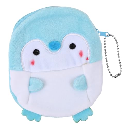 COSMEVIVI Plüsch Pinguin Geldbörse Klein Münztäschchen Tragbar Aus Weichem Pp-baumwollmaterial Mit Ausreichend Stauraum Für Münzen Schlüssel Und Lippenstift von COSMEVIVI