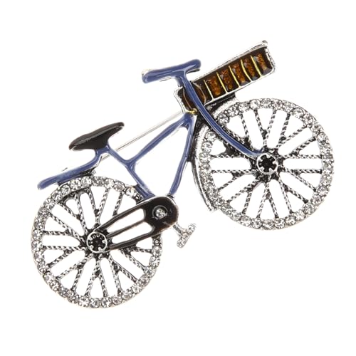 COSMEVIVI Rhinestone Brosche Fahrrad Anstecknadel Schmuck für Damen Kleidung Deko Radfahrer Accessoire Vintage Stil von COSMEVIVI