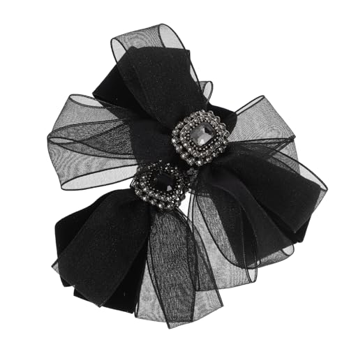 COSMEVIVI Haarschleife Damen Rhinestone Schleifen Haarspangen Für Frauen Dekorative Haarklammern Mit Netz Bow Design Elegantes Haaraccessoire Für Verschiedene Anlässe Haarclips von COSMEVIVI
