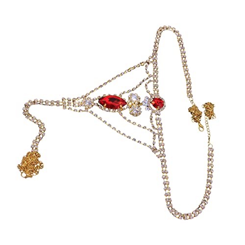 COSMEVIVI Strass Unterwäsche Kette Strass Tangas Für Damen Glitzer Höschen Körperschmuck Tragbar Kleidung von COSMEVIVI