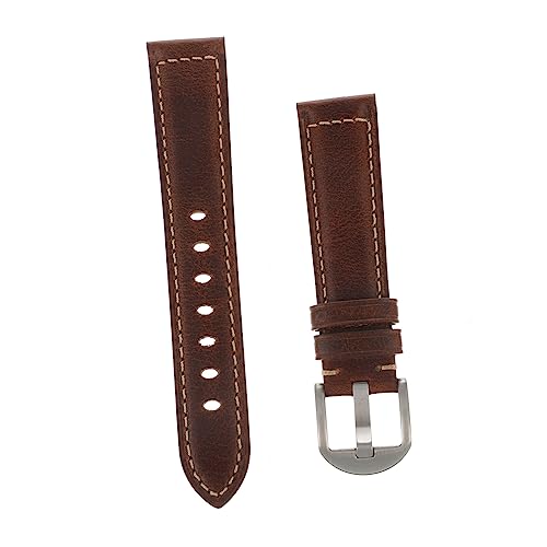 COSMEVIVI Rindsleder Retro- Uhrenband-echtes Leder Glatter Universal-uhr-riemengürtel von COSMEVIVI
