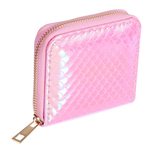 COSMEVIVI Meerjungfrau Geldbörse Mit Reißverschluss Für Damen Münztasche Aus Glänzendem Pu Kleine Aufbewahrungstasche Für Bargeld Kreditkarten Schlüssel Und Accessoires von COSMEVIVI