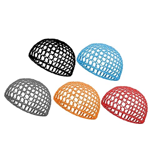 COSMEVIVI 5stücke Häkeln Haarnetz Mesh Schlaf Haare Zubehör Frauen Ornament Haar Hervorragende Verarbeitung Atmungsaktiv Leicht Passend Für Verschiedene Haarlängen von COSMEVIVI