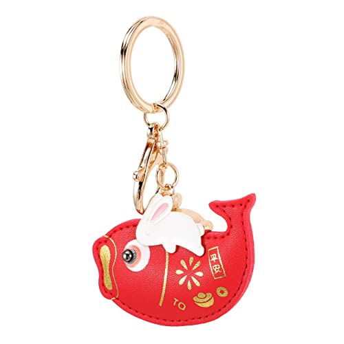 COSMEVIVI Cartoon Schlüsselanhänger Handtasche Charms Bunny Schlüsselanhänger Jahr Reißverschluss von COSMEVIVI